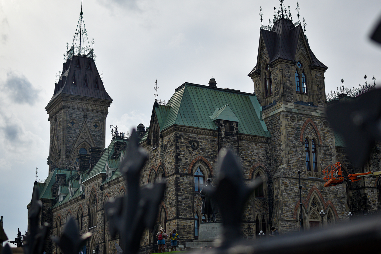 An image of a government building in Ottawa representing the data included in a Triton criminal record check in Ottawa.