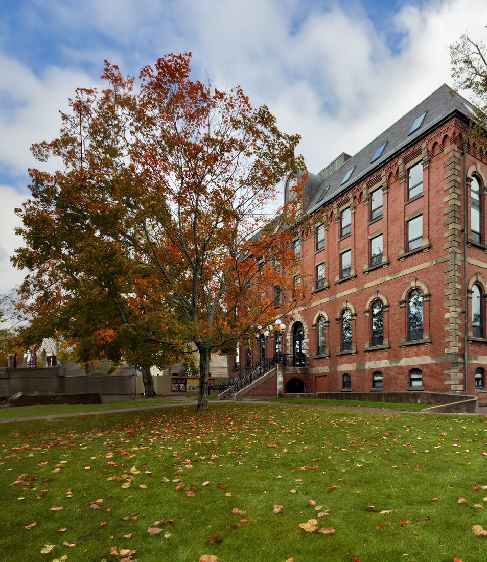 An image of a PEI government building representing where one used to have to go to get a criminal record check in PEI before Triton made them available online.